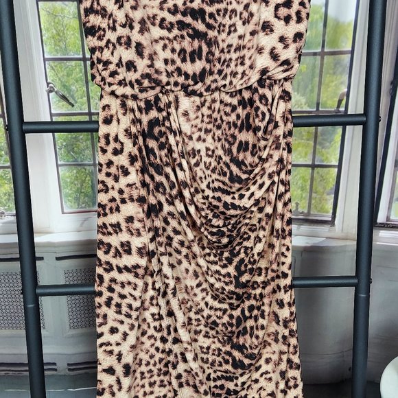 NWT INC INTERNATIONAL CONCEPTS HERITAGE MAXIS SOFT CHEETAH PRINT WRAP DRESS (S) - Picture 4 of 11